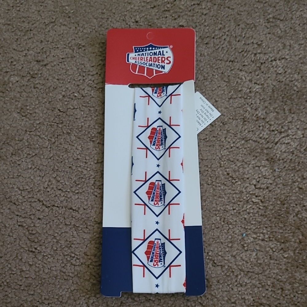 Varsity White and Blue Cheerleader Headband